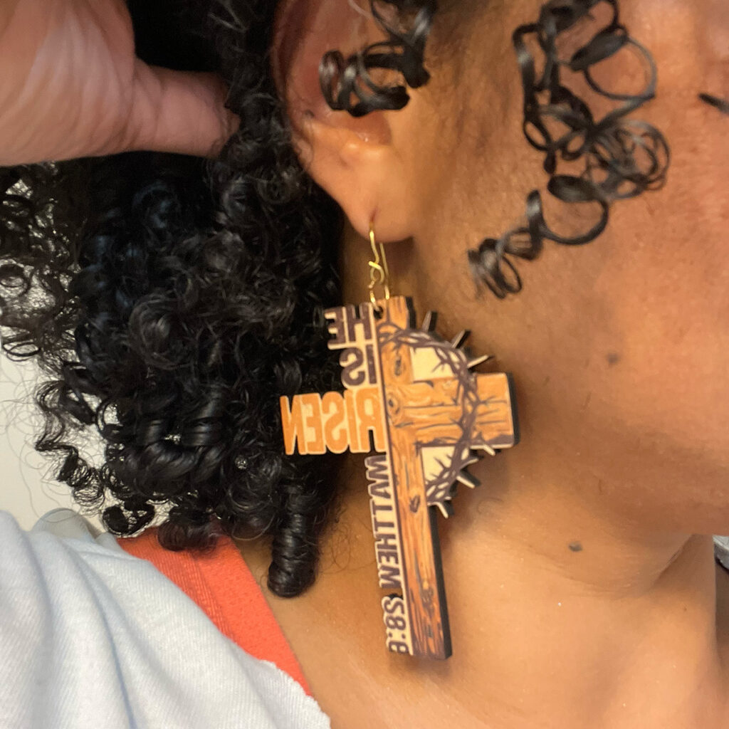 he is risen earrings
